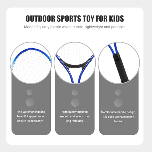 Luxshiny Tennis Racket Set Lightweight Outdoor Sports with Enlarged Racket Area for Easy Beginner Practice Safe Material Portable for Boys