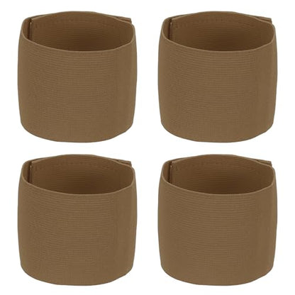 Soccer Captain Armband, Elastic Wrist Arm Bands Adjustable Player Team Leader Anti-Slip Badge Sports Accessories-Fit - color: Brown