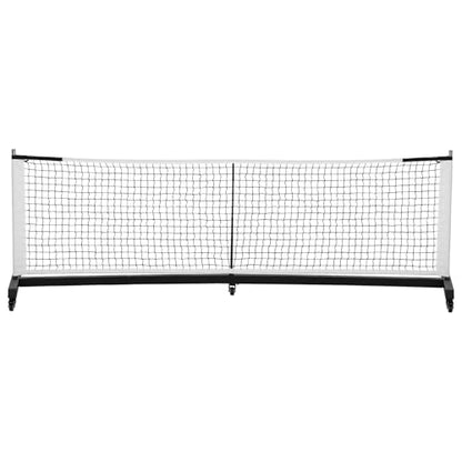 Heavy Duty Portable Pickleball Net System with Rolling Wheels, 22FT Professional Regulation Pickle Ball Game Net Stand, Lightweight Stable Design Ideal for Driveway Backyard Outdoor Tennis Practice
