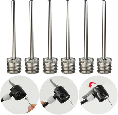 6Pcs Stainless Steel Balls Pumps Inflation Needle Air Inflate Pumps Needle for Basketball Soccer Balls Volleyball Balls Pumps Inflation Needle Basketball Football Air Pumps Accessories