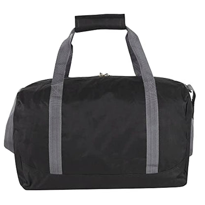 24 Pack Bulk Duffle Bags Wholesale by the Case for Homeless, Sports Teams, and Duffle Bags for Foster Kids (All Black Pack) - color: All Black Pack