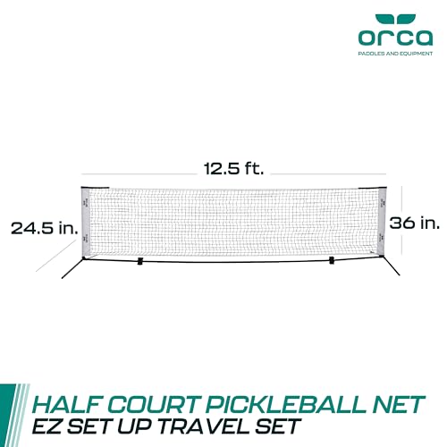 Orca Pickleball Nets Multiple Styles, Full Court and Half Court Sets, Perfect for Indoor and Outdoor Pickleball Games - style: 12.5 Ft. Pickleball Net