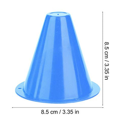 Alomejor Soccer Cones,10pcs Blue Agility Training Football Training Cones Durable for Youth Coaches Team Drills Field Practice Speed Exercises