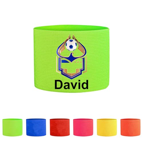 Customized Patch, Captain's Patches, Personalized Photos/Logos Can Be Printed, Non-Slip Soccer Captain's Armbands, Universal for Adults Children (Solid Style)