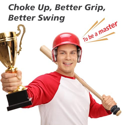 MIPREZT 5 Packs Baseball Bat Grip Choke Up Rings Choke Ring Baseball Softball Teeball Tball Bat Choke Up Ring Bat Knob Baseball Bat Accessories - color: Black