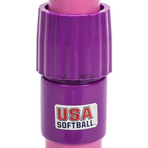 Franklin Sports Youth Batting Tee - Adjustable Height Plastic Training Tee for Kids + Toddlers - 23" to 33" Inches - style: XT Batting Tee – Pink