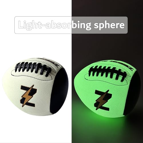 ZEESHINE Auto-Return Training Football - Glow-in-Dark Solo Practice & Night Games