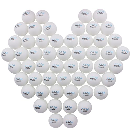 MAPOL 60/22 Count 3-Star 40+ Premium Ping Pong Balls Advanced Practice Table Tennis Ball - color: White,60-pack