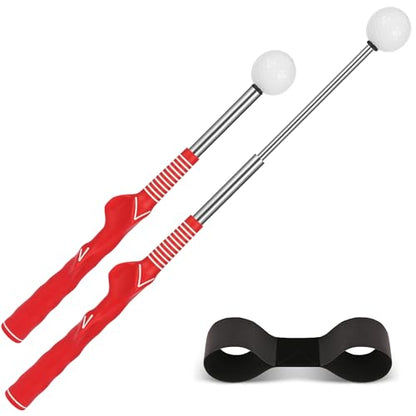 Retractable Golf Swing Trainer-Portable Indoor/Outdoor Swing Plane Aid for Muscle Memory,Tempo & Anti-Slice Training,Adjustable Golf Practice Tool for All Skill Levels.