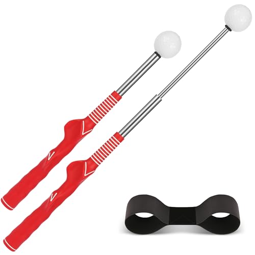 Retractable Golf Swing Trainer-Portable Indoor/Outdoor Swing Plane Aid for Muscle Memory,Tempo & Anti-Slice Training,Adjustable Golf Practice Tool for All Skill Levels.