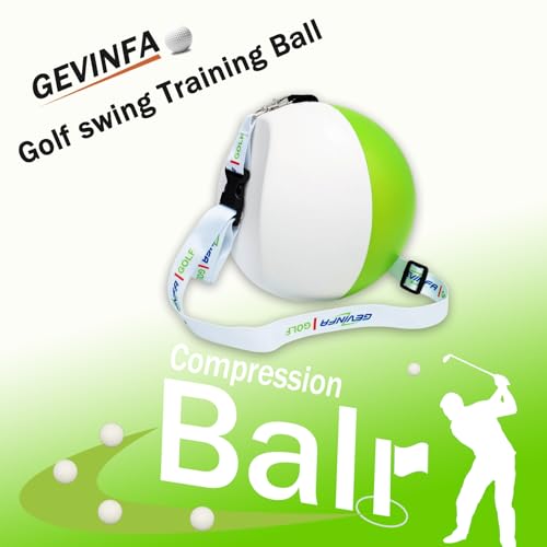Compression Golf Swing Trainer Ball – Master Forearm Connection & Impact Position | Fix Chicken Wing Slicing & Scooping | Enhance Tempo, Lag & Pure Ball Striking | Soft Memory Foam Golf Training Tool