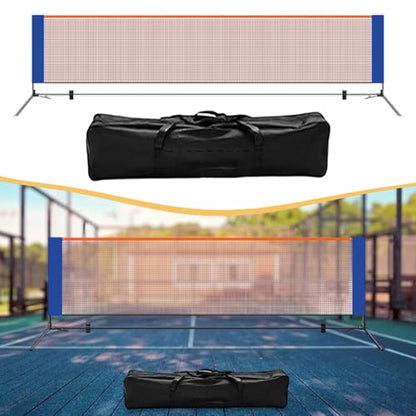Pickleball Net Easy Install Portable Net System with Storage Bag Stable Steel Tube Lightweight PP Material Suitable for Parties Driveways Home Court - size: 4.2m