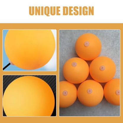 GALPADA 100pcs 27mm Table Tennis Balls with Hole, Abs Plastic Ping Pong Balls for Practice Machine Training, Yellow Bulk Set for Leisure and Competition Use