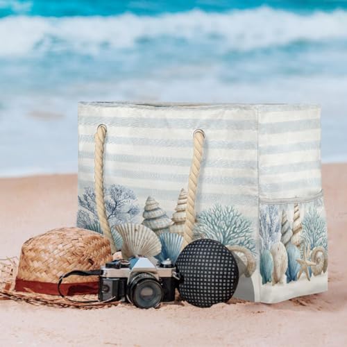 Beach Bag Waterproof Sand-proof Canvas Tote Lightweight Shoulder Bag Suitable for Family outdoor travel - color: C7