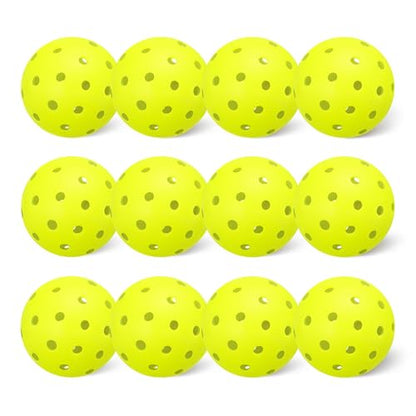 Amazon Basics Outdoor Pickleball Balls, USAPA Approved, Yellow - style: 12-Pack