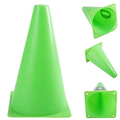 HERCHR Soccer Cones,10Pcs Disc Soccer Sport Agility Cones Training Field Marker Number 0-9 Football Barriers Marker for Basketball Coaching Practice Equipment