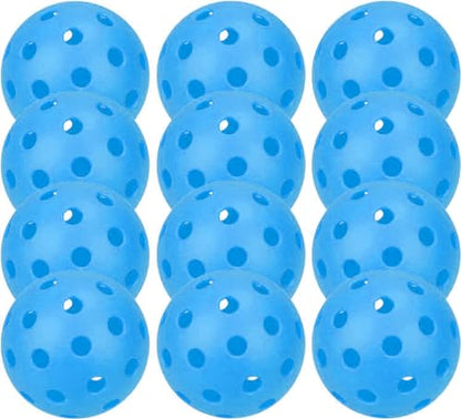6 Pack Sports Outdoor Pickleballs - 40 Pickleball Balls - USA Pickleball Balls (USAPA) Approved - Official US Open Ball - color: Deep Blue, style: 12 - Pack