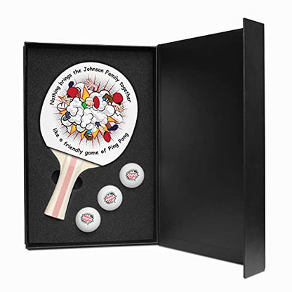 Infusion Ping Pong Paddle and Balls Boxed Gift Set