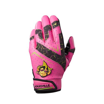 Louisville Slugger Youth Genuine V2 Batting Gloves - Savannah Bananas and Party Animals - size: Small, style: Party Animals