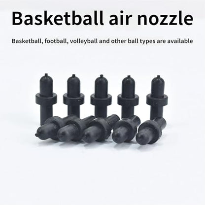 Rubber Air Plug Replacement Set for Basketball Football Volleyball, Quick Leak Seal, Tool-Free Setup, 5/10 Pack