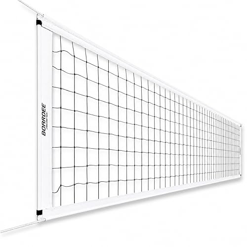 Volleyball Net – Heavy Duty Outdoor Replacement Volleyball Net for Backyard, Indoor Courts, and Beach Games – Official 31 Ft x 37 in Regulation Size with Reinforced Bands and Adjustable Ropes