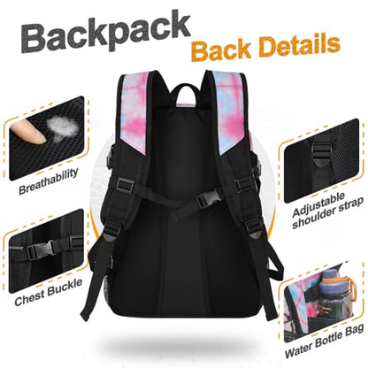 Goloni Soccer Backpack,Basketball Backpack with Ball Compartment & Shoe Compartment,Backpack for Basketball,Soccer - color: Dyeing