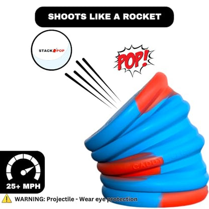 Stackpop, Blitz, Table Game, Outdoor Toss, Stack, Pop, and Catch, Outdoor Fun, Tailgating, Beach, Backyard, Football Blitz & Parties – Skilled, Active Game for Teens & Adults