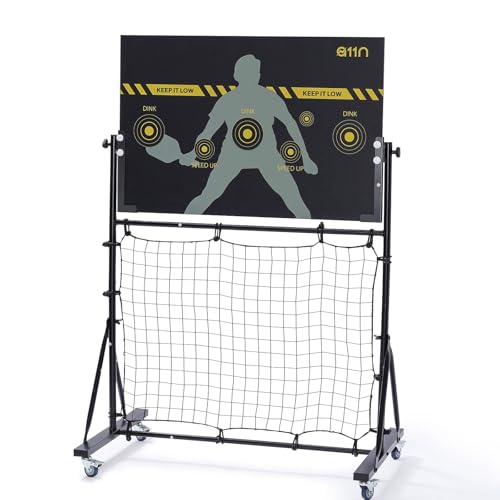 [Upgraded] A11N Pickleball Practice Rebounder, Adjustable Angle Dual-Sided Pickleball Dink Pad - Dink Board for Forehands Backhands Training