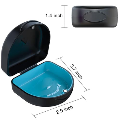 Retainer Case,Orthodontic Mouthguard Cases (Black)