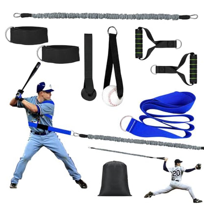 Davllin Core & Hip Belt Resistance Band for Baseball & Softball Training - style: 9-in-1 Classic