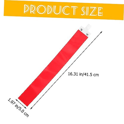 Kisangel Ribbon Pvc Football Flag Belt Outdoor Football Prop Blue Football Flags and Belts Multi-use Football - color: Red