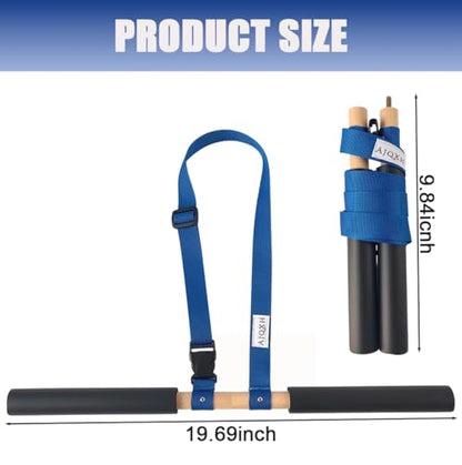 Bump-Pass Volleyball Training Kit Wood Stick for Correcting Bump-Pass, Passing Practice Training, Portable Splittable, Volleyball Hitting Trainer