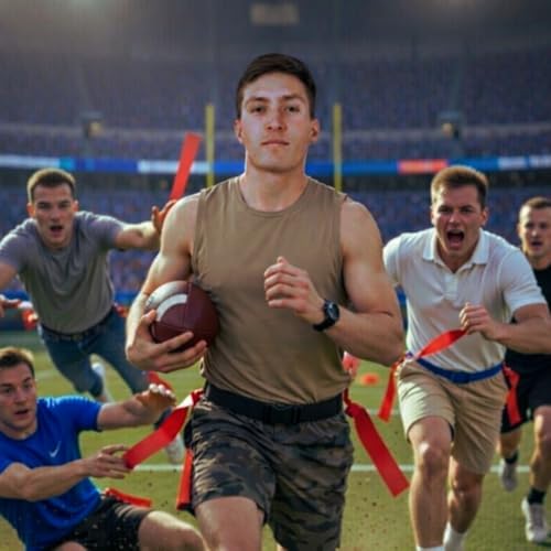 HE Adult Flag Football Belts 40″ Adjustable, Extra-Wide 2″ Heavy-Duty Polypro – American Made Lifetime Waranty Several Colors - color: Red/Yellow