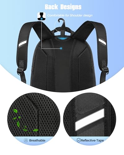 COMECOI Softball Bag, Lightweight Baseball Backpack with Shoes Compartment, Baseball Bat Bags with Fence Hook for TBall Bat & Equipment, for Batting Mitten, Helmet, for Girls, Boys, Youth, Adults - color: Black