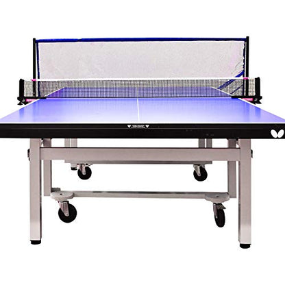Table Tennis Ball Collection Net #2—Captures Your Shots & Saves Your Back—for Ping Pong Ball Shooters, Multi-Ball Drills, Or Serve Practice—Fits All Ping Pong Tables—Blue