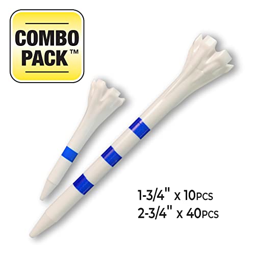 Champ Zarma FLYtee My Hite 2-3/4" 30 count - color: White/Blue Stripes