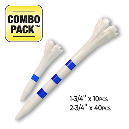 Champ Zarma FLYtee My Hite 2-3/4" 30 count - color: White/Blue Stripes