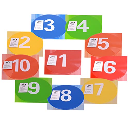 DECHOUS 10Pcs Soccer Training Spot Markers Reusable Roadblock Plate for Sports Durable Football Supplies for Gym Class Agility Drills