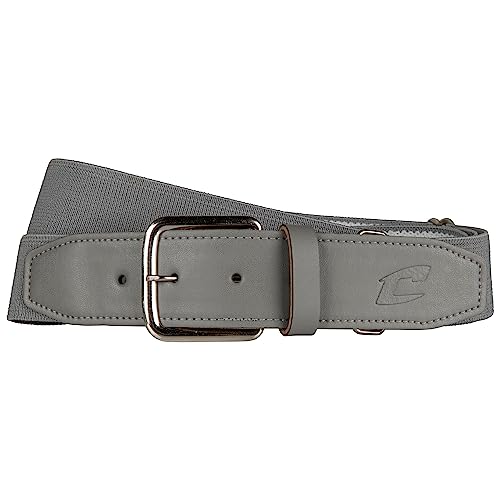Champro Elastic Baseball Belt with 1.5-Inch Synthetic Tab - color: Grey, size: Youth