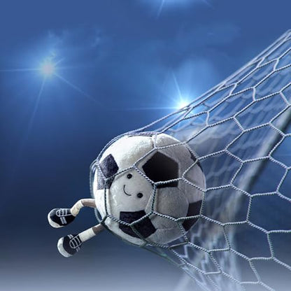 XIYUAN 13.7inch Football Plush Toys Soft Stuffed Sports Plush Balls Cute Fun American Soccer Doll Toys with feet Creative Football Spherical Decor Throw Pillow for Christmas Kids Gift (Football)