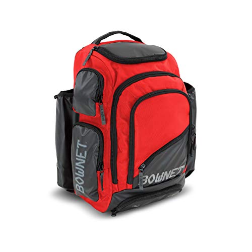 Bownet Commando Coaches Bat Bag – Baseball & Softball Backpack with Fungo Holder, 15.5” Laptop & Tablet Pocket, Large Gear Storage, Padded Straps, Youth & Adult, Orange - color: Orange