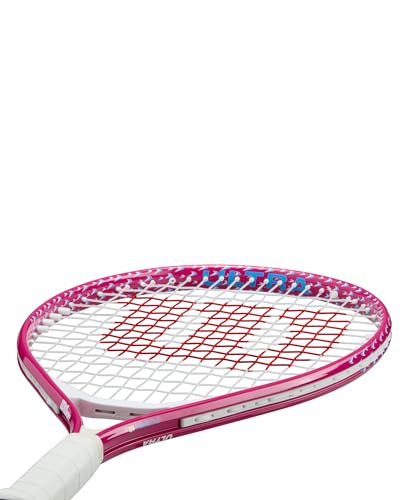 Wilson Ultra Power 19" Junior Recreational Tennis Racket - Pink/White/Blue
