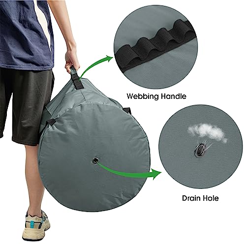 G4Free Extra Large Mesh Ball Carry Bag for Soccer, Basketball, Football, Volleyball, Swim - color: Grey