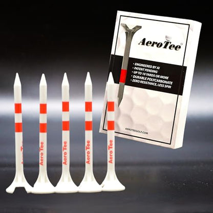 Reuseable & Unbreakable Plastic Golf Tee ‖ Reduced Friction. Perfect Strike ‖ USGA Approved & Patented in USA - color: White, size: 2 3/4"