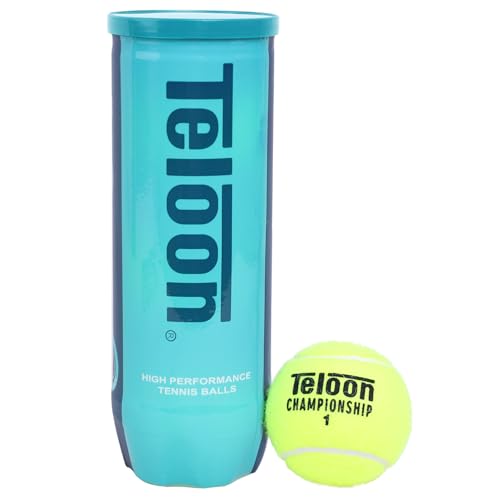 Teloon Championship Tennis Balls - Extra Duty - Regular Duty Felt Pressurized Tennis Balls - color: Extra 1 Can , 3 Balls