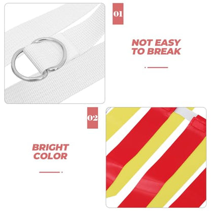 ibasenice Flag Football Belt 2pcs Set with Red and Yellow Flags, Reusable Adjustable Rugby Waist Belt for Youth Adults, Outdoor Football Training Gear and Game Supplies