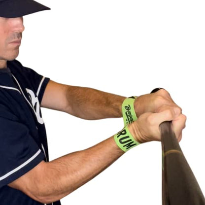 Baseball Notes Brum Bands: Softball & Baseball Swing Trainer, Hitting Equipment for Training and Batting - style: Set of 2 Bands