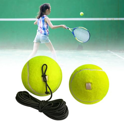 5Pcs Tennis Balls Beginner Training with Elastic String Rebounds Practice Tool Easy to Use and Tennis Trainer Replacement Tool