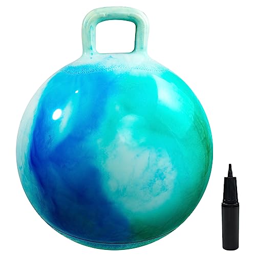 Hopper Ball, Clouds Hopping Toys for Kids, 20 Inch Bouncy Ball with Handle, Inflatable Bouncing Hoppity Hop Toys for Boys and Girls Gifts