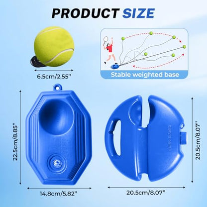 Tennis Ball Training Baseboard, Upgraded Tennis Trainer Equipment Set, Tennis Trainer Ball with String, Tennis Trainer Rebound Ball, Multifunction Tennis Practice Rebounder - color: Blue A -1PC